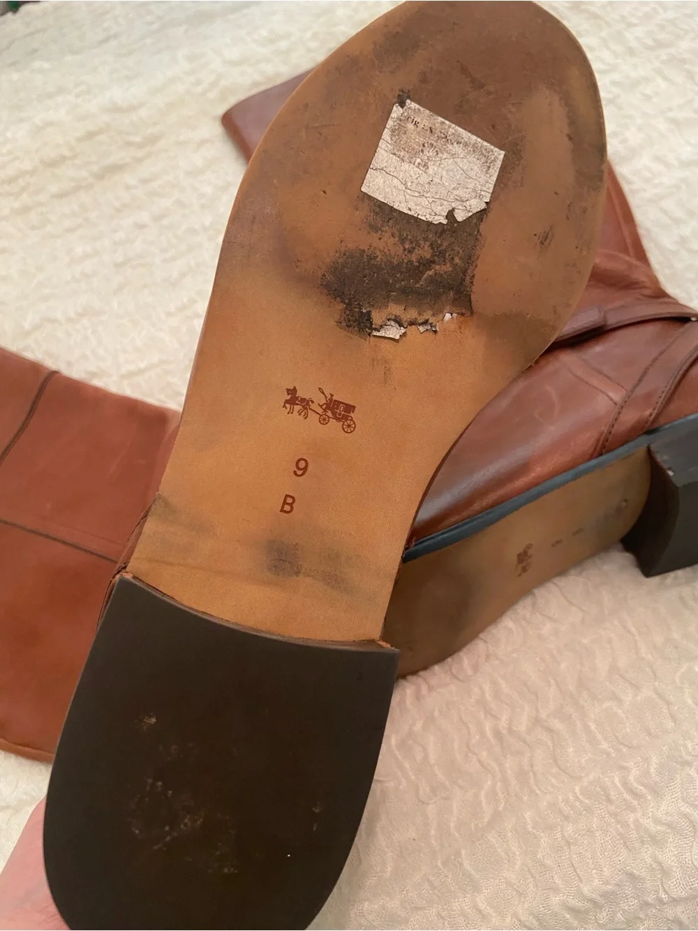 COACH MICHA RIDING BOOTS SIZE 9
